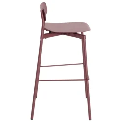 Petite Friture Fromme bar stool, 75 cm, brown red