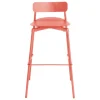 Petite Friture Fromme bar stool, 75 cm, coral