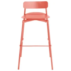Petite Friture Fromme bar stool, 75 cm, coral