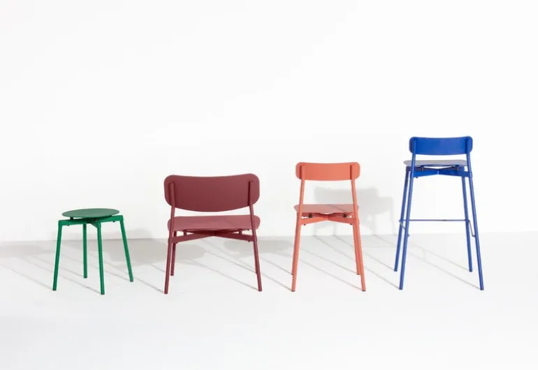 Petite Friture Fromme bar stool, 75 cm, blue