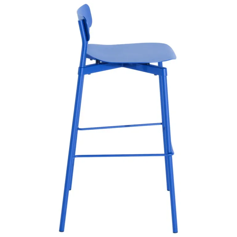 Petite Friture Fromme bar stool, 75 cm, blue