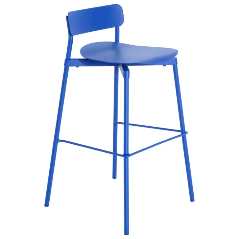 Petite Friture Fromme bar stool, 75 cm, blue