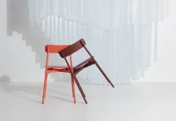 Petite Friture Fromme chair, brown red