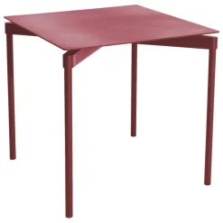 Petite Friture Fromme dining table, 70 x 70 cm, brown red