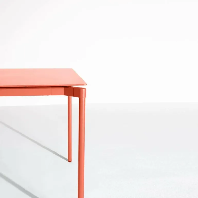 Petite Friture Fromme dining table, 90 x 180 cm, coral