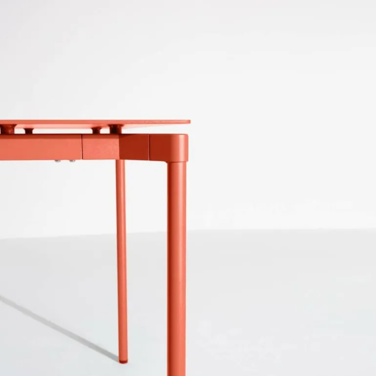 Petite Friture Fromme dining table, 90 x 180 cm, coral