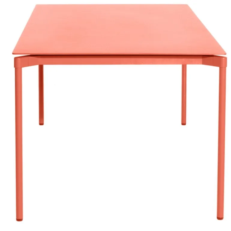 Petite Friture Fromme dining table, 90 x 180 cm, coral