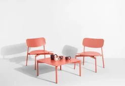 Petite Friture Fromme lounge chair, coral