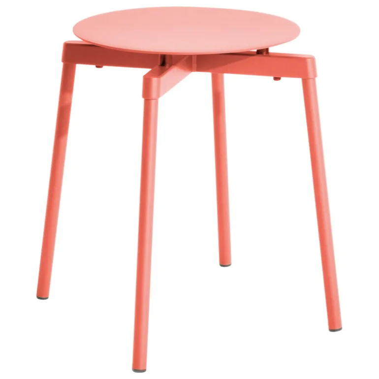 Petite Friture Fromme stool, coral