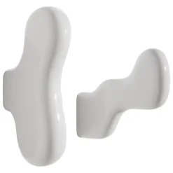 Petite Friture Klump wall hook, kit of 2, white