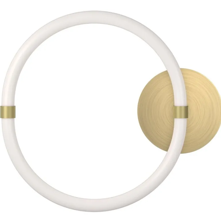 Petite Friture Unseen O wall lamp, brass