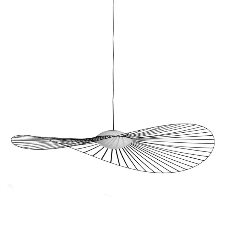 Petite Friture Vertigo Nova pendant, 140 cm, black - white glass