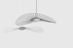 Petite Friture Vertigo Nova pendant, 140 cm, black - white glass