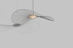 Petite Friture Vertigo Nova pendant, 190 cm, black - white glass