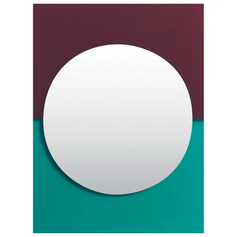 Petite Friture Wander mirror, 67 x 90 cm, emerald - cherry