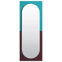 Petite Friture Wander mirror, 67 x 176 cm, emerald - cherry
