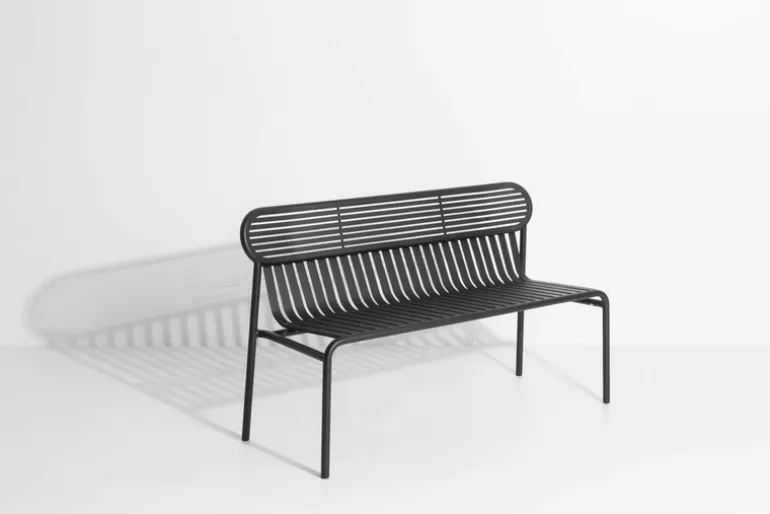 Petite Friture Week-end bench, black