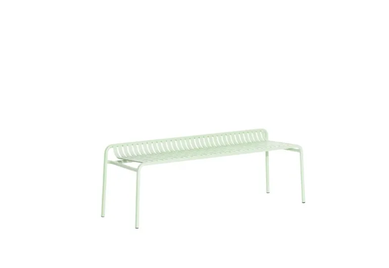 Petite Friture Week-end bench without back, pastel green
