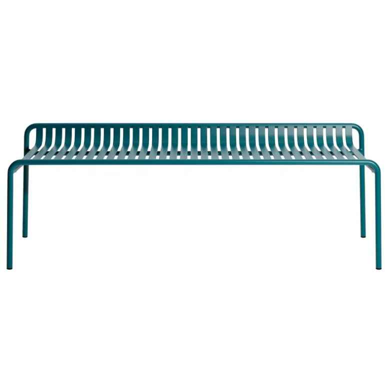 Petite Friture Week-end bench without back, ocean blue