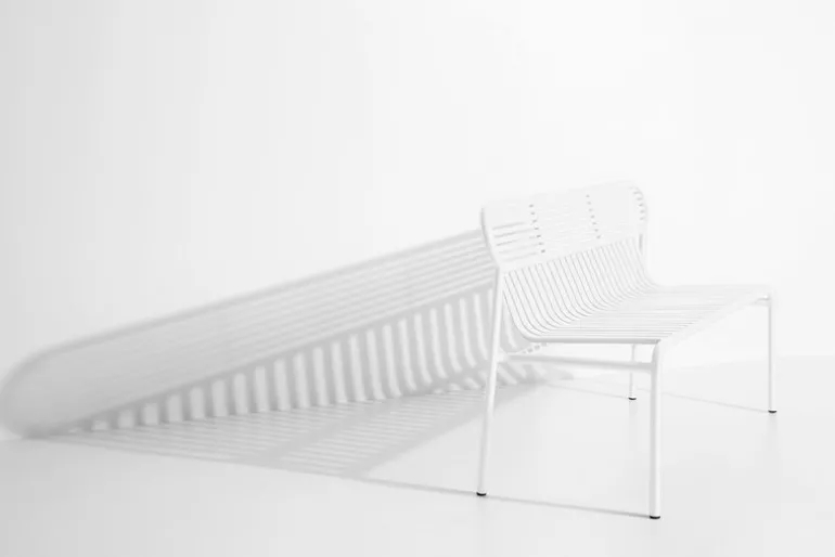 Petite Friture Week-end bench, white