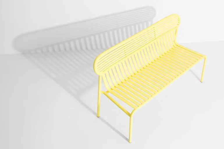 Petite Friture Week-end bench, yellow