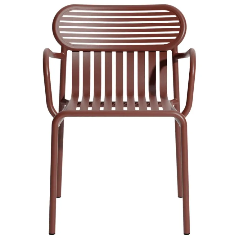 Petite Friture Week-end bridge chair, brown red