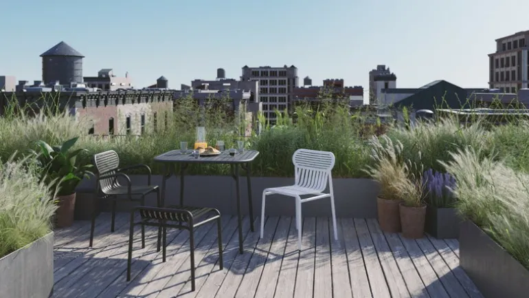 Petite Friture Week-end bridge chair, black