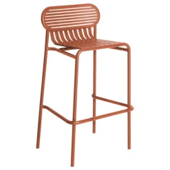 Petite Friture Week-end high stool, terracotta