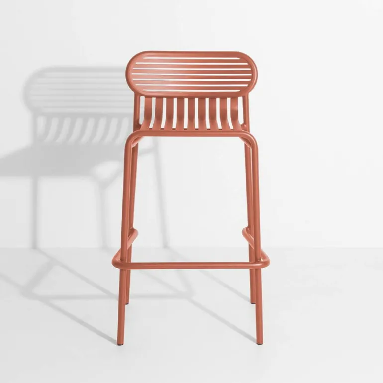 Petite Friture Week-end high stool, terracotta