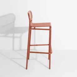 Petite Friture Week-end high stool, terracotta