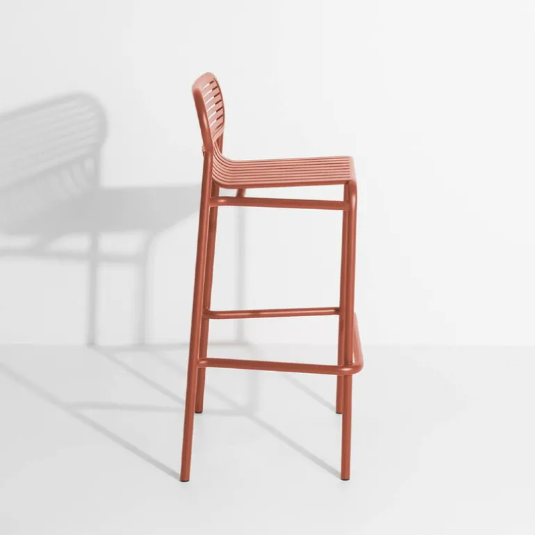 Petite Friture Week-end high stool, terracotta