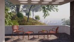 Petite Friture Week-end lounge chair, terracotta