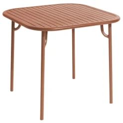 Petite Friture Week-end table, 85 x 85 cm, terracotta