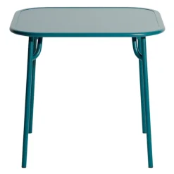 Petite Friture Week-end table, 85 x 85 cm, ocean blue