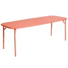 Petite Friture Week-end table, 85 x 220 cm, coral