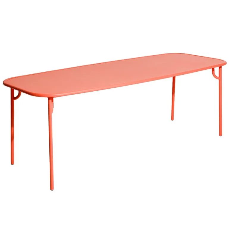 Petite Friture Week-end table, 85 x 220 cm, coral