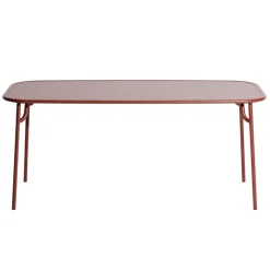 Petite Friture Week-end table, 85 x 180 cm, brown red