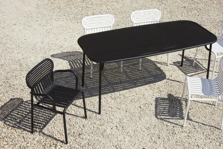 Petite Friture Week-end table, 85 x 180 cm, black