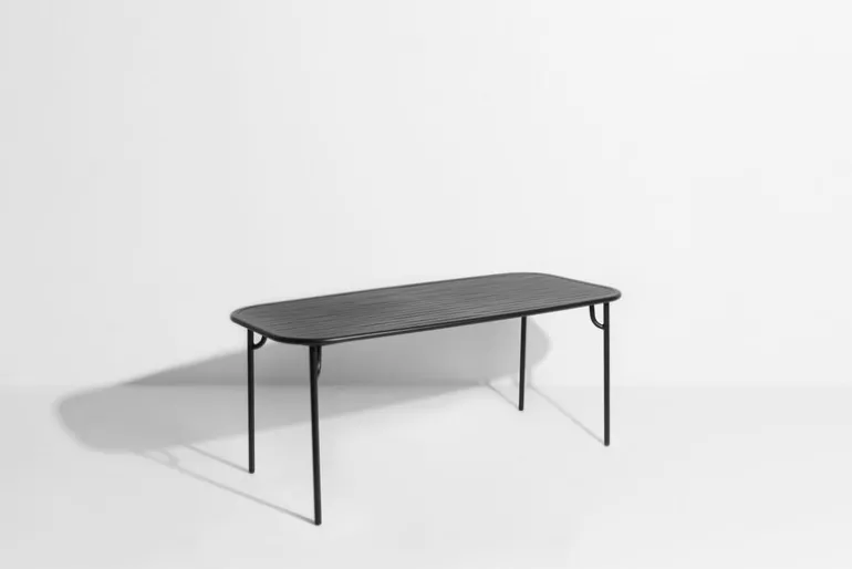 Petite Friture Week-end table, 85 x 180 cm, black