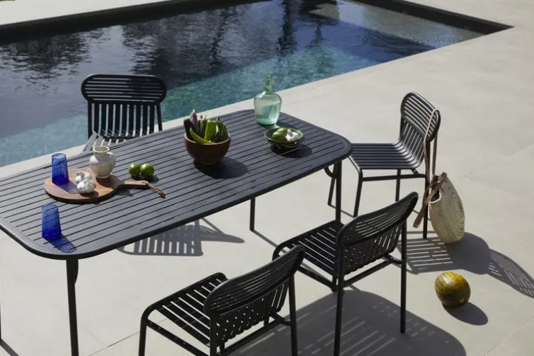 Petite Friture Week-end table, 85 x 180 cm, black