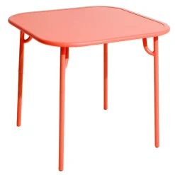 Petite Friture Week-end table, 85 x 85 cm, coral