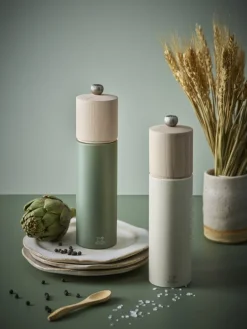 Peugeot Boreal salt mill, 21 cm, sage green