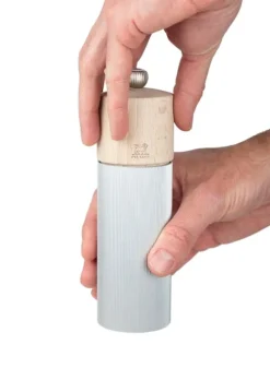 Peugeot Line Natural salt mill, 18 cm, wood - aluminium