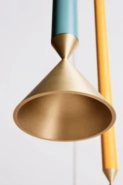 Pholc Apollo 79 pendant, honey gold - polished brass