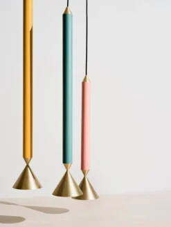 Pholc Apollo 79 pendant, honey gold - polished brass