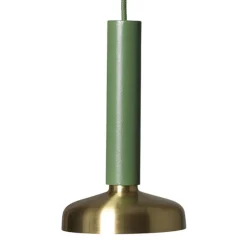 Pholc Blend 9 pendant LED, green - brass