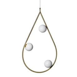 Pholc Pearls 80 pendant, brass