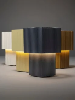 Pholc Romb Mini table lamp, blue stone