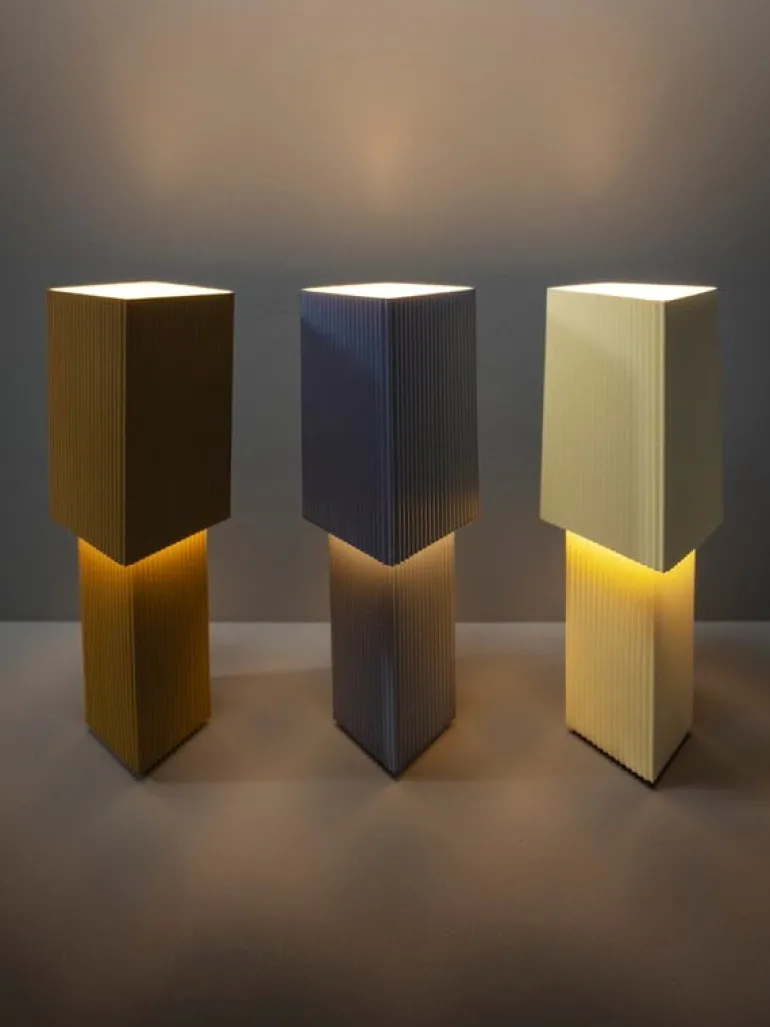 Pholc Romb Mini table lamp, blue stone