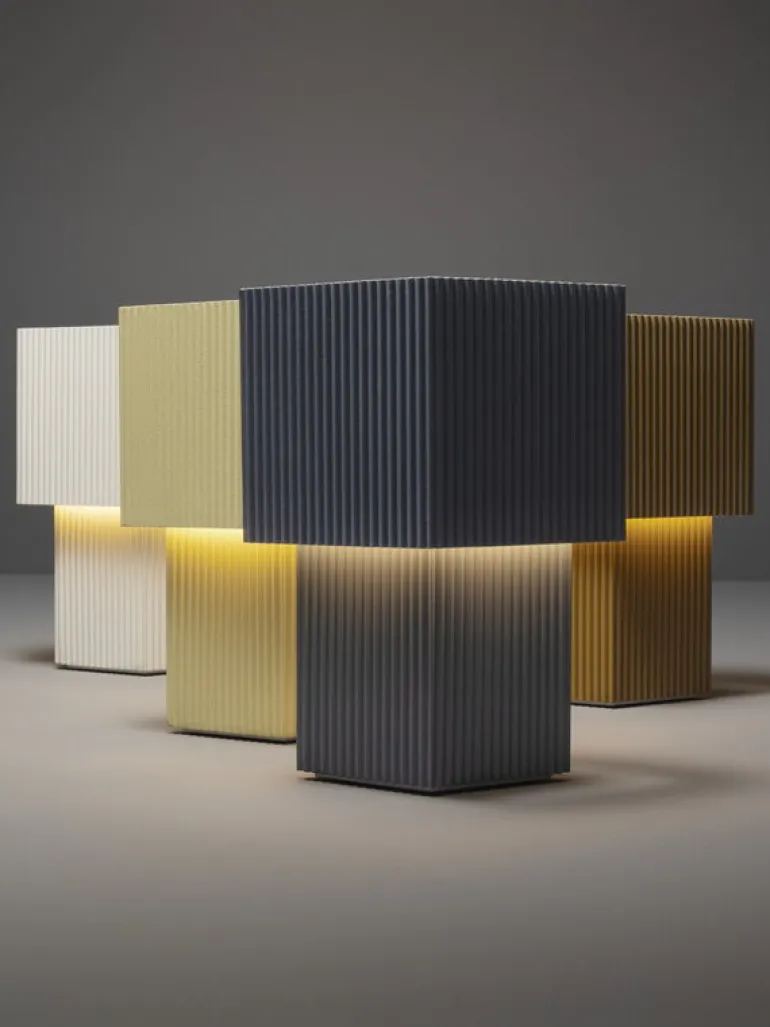 Pholc Romb Mini table lamp, vanilla